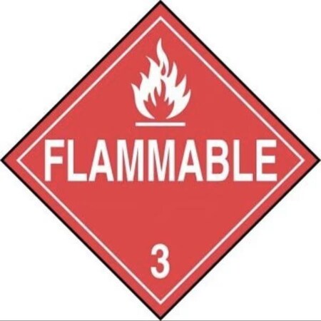 Accuform DOT PLACARD HAZARD CLASS 3 MPL301FV25 MPL301FV25